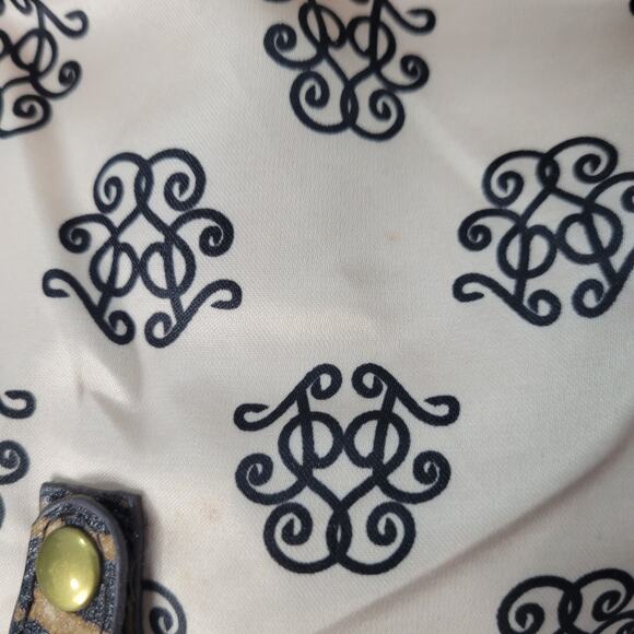 Jessica Simpson leopard print kiss lock fold over crossbody clutch brown Y2K - Picture 10 of 10